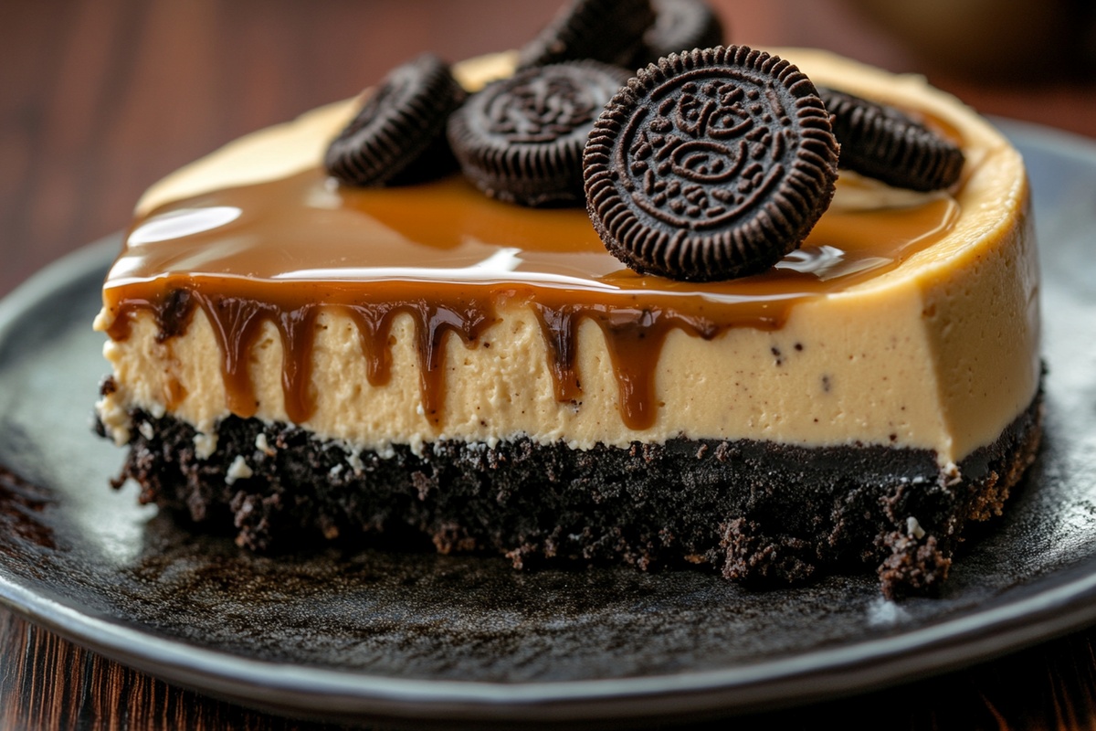 Caramel Reeses Oreo Cheesecake Recipe