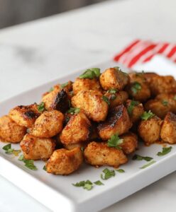 Crispy Garlic Butter Chicken Bites Recipe
