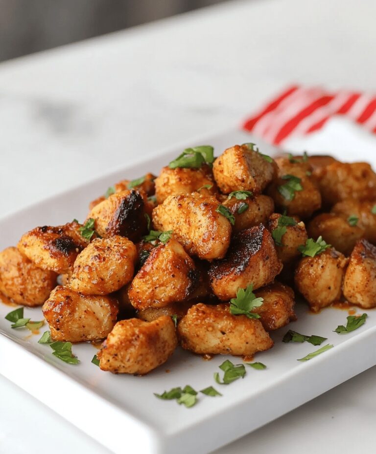 Crispy Garlic Butter Chicken Bites Recipe