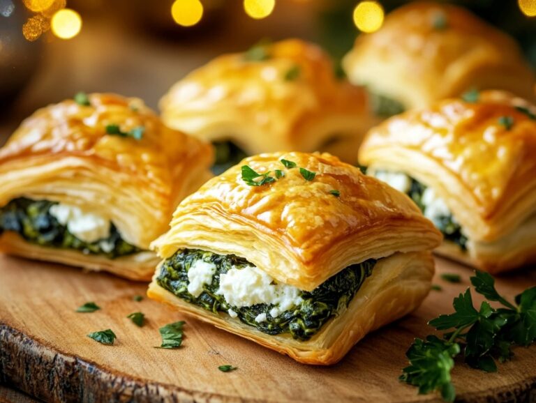 Spinach Feta Puffs Recipe
