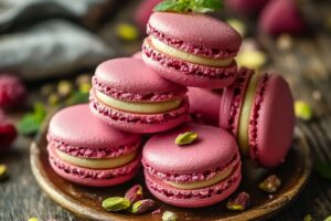 Luxurious Raspberry Pistachio Macarons Recipe