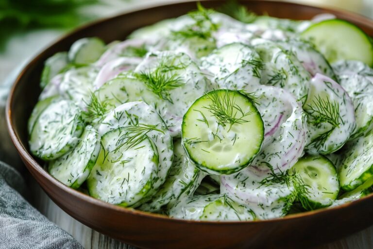 Creamy Cucumber Dill Salad Recipe