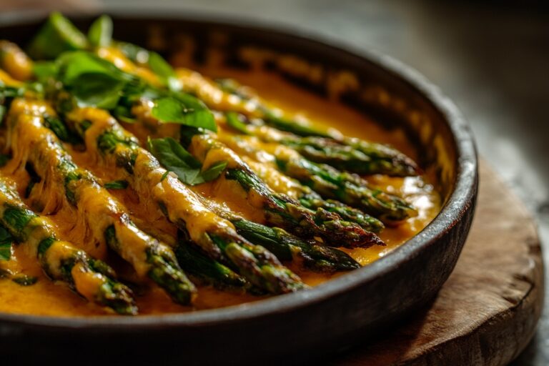 Cheesy Garlic Roasted Asparagus Recipe