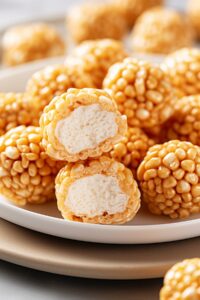Caramel Marshmallow Rice Krispie Balls Recipe