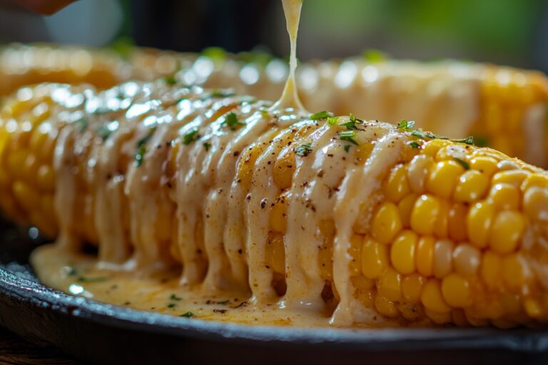 Cheesy Garlic Butter Corn On The Cob Recipe