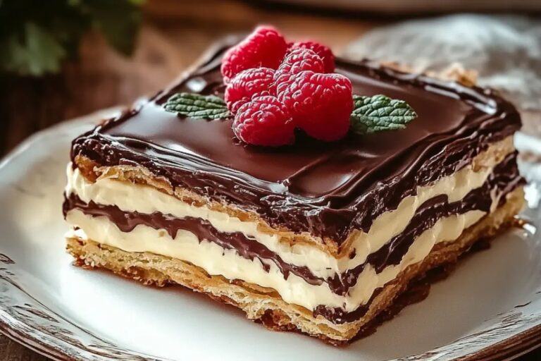 No Bake Chocolate Eclair Cake Recipe