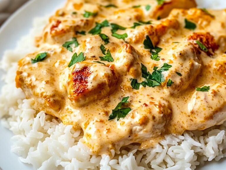 Silky Smothered Chicken and Rice Recipe