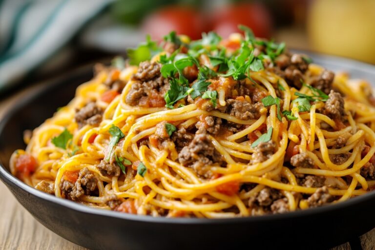 Zesty Taco Spaghetti Recipe