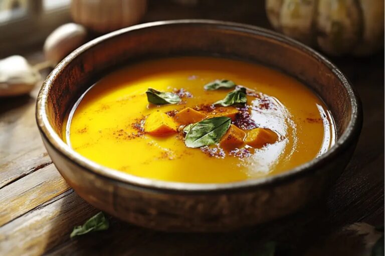Turmeric And Ginger Spiced Pumpkin Soup Recipe