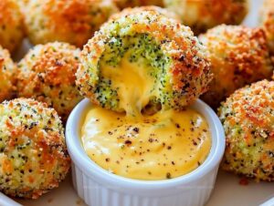 Baked Broccoli Cheese Balls Recipe