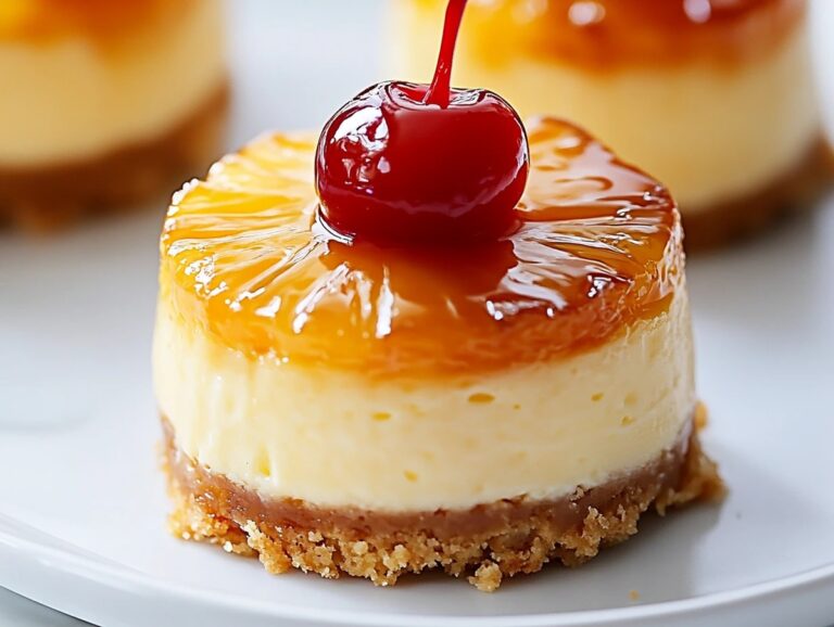 Mini Pineapple Upside-Down Cheesecakes Recipe