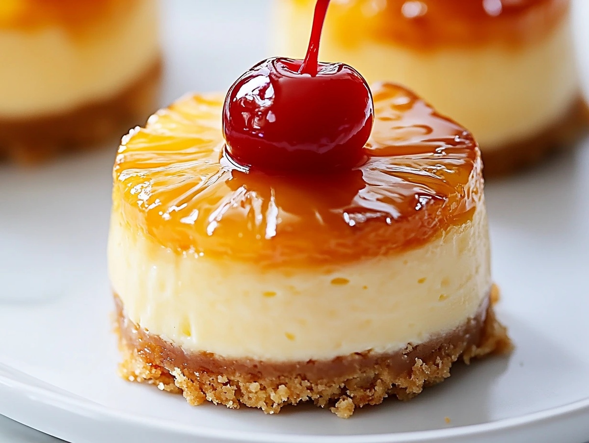Mini Pineapple Upside-Down Cheesecakes Recipe