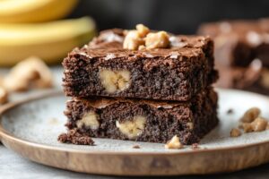 Healthy Banana Peanut Butter Brownies Recipe