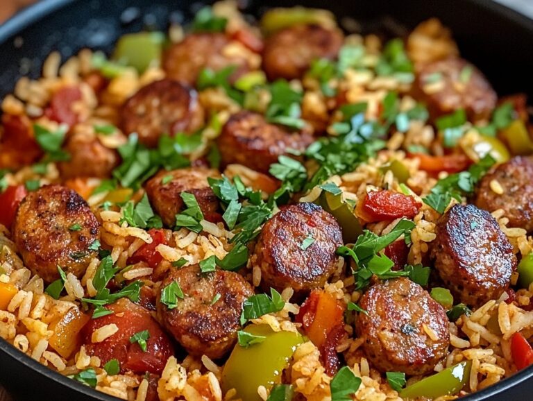 Cajun Sausage And Rice Skillet Recipe