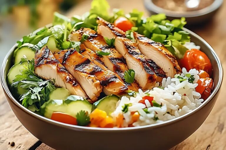 Grilled Chicken Rice Bowl Recipe