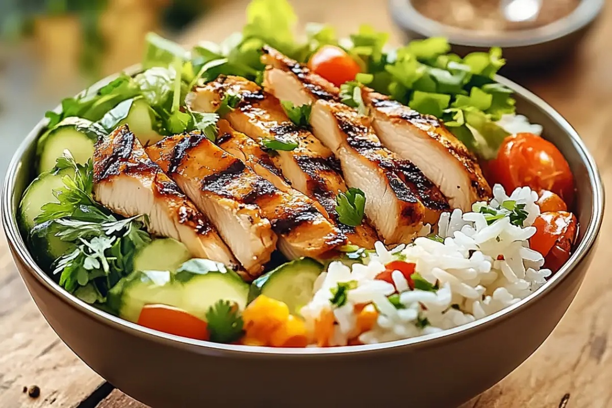 Grilled Chicken Rice Bowl Recipe