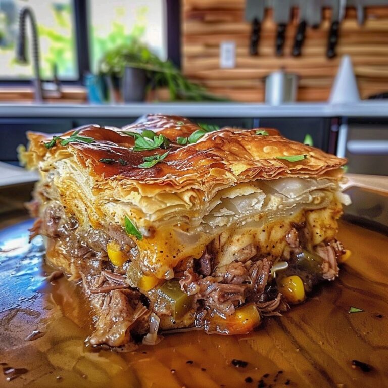 Brisket Pot Pie With Cheddar And Monterey Jack Recipe