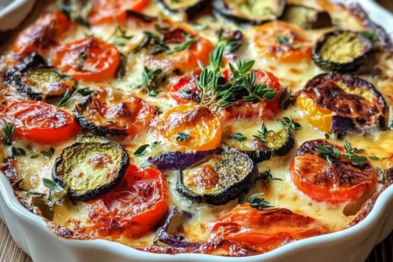 High-Protein Cottage Cheese Veggie Bake Recipe