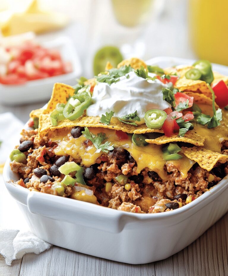 Cheesy Taco Casserole With Fritos Recipe