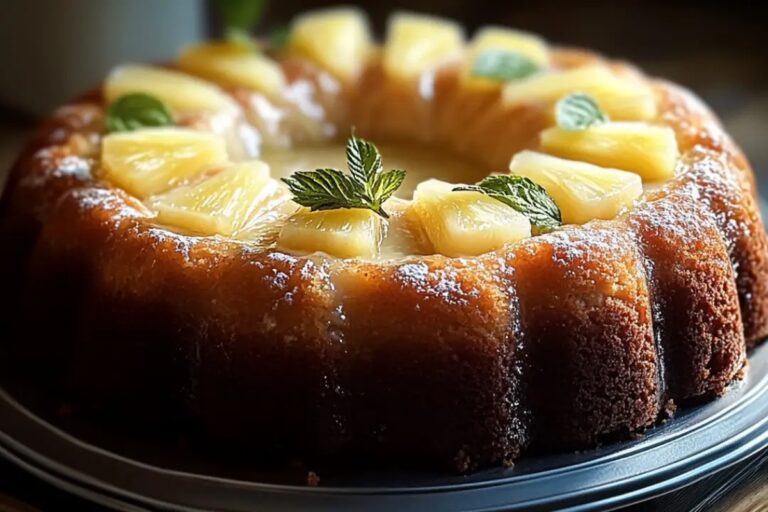 Pineapple Cream Cheese Pound Cake Recipe