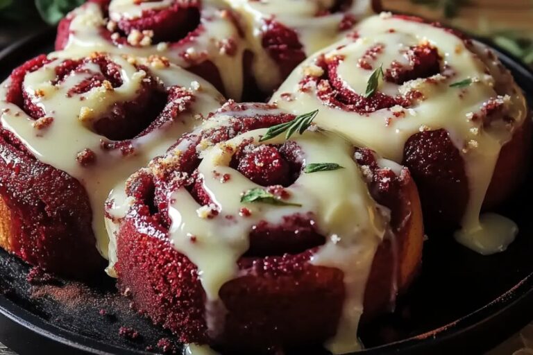 Red Velvet Cinnamon Rolls With Cream Cheese Icing Recipe
