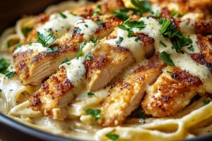 Crispy Chicken Alfredo Bliss Recipe