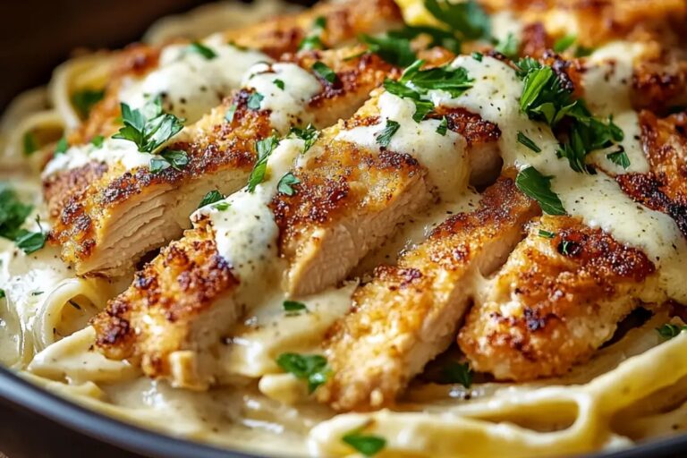 Crispy Chicken Alfredo Bliss Recipe