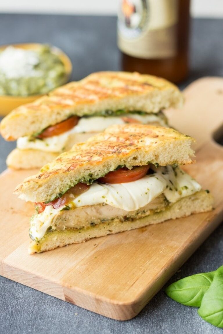 Chicken Caprese Focaccia Panini Recipe