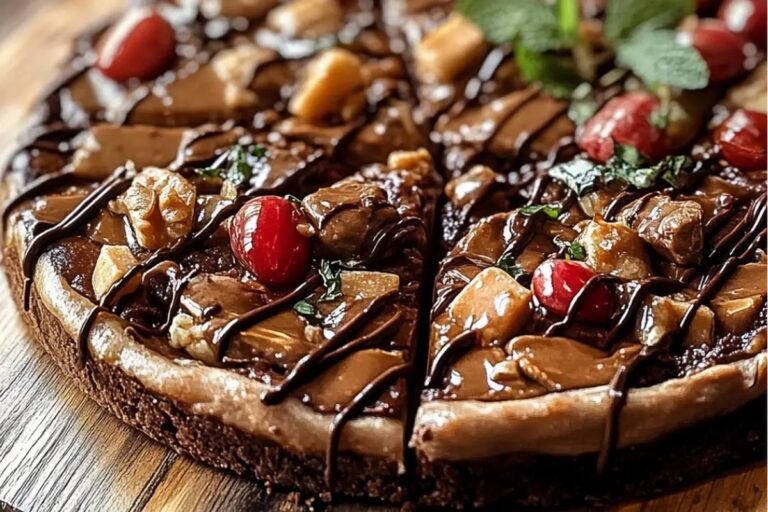 Peanut Butter Brownie Pizza Recipe