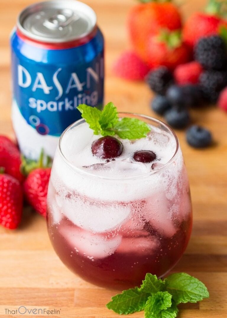 Mint Black Cherry Sparkler Recipe