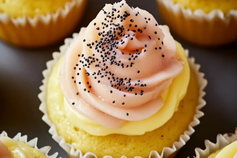 Lemon Poppy Seed Cupcakes With Lemon Curd Filling Recipe