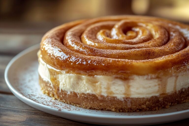 Melted Honeybun Cheesecake Recipe