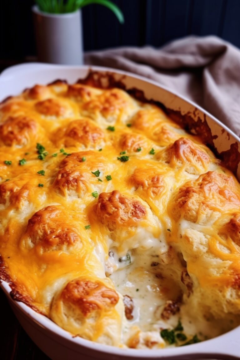 Chicken Bubble Biscuit Bake Casserole Recipe
