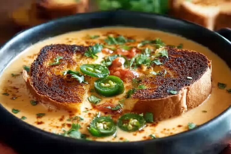 Spicy Jalapeno Popper Soup With Grilled Cheese Dippers Recipe