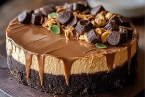 Mouth-Watering Reeses Peanut Butter Cup Cheesecake Recipe