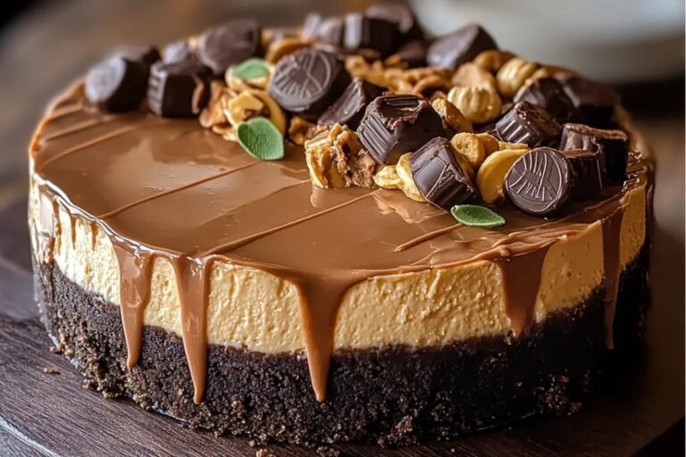 Mouth-Watering Reeses Peanut Butter Cup Cheesecake Recipe