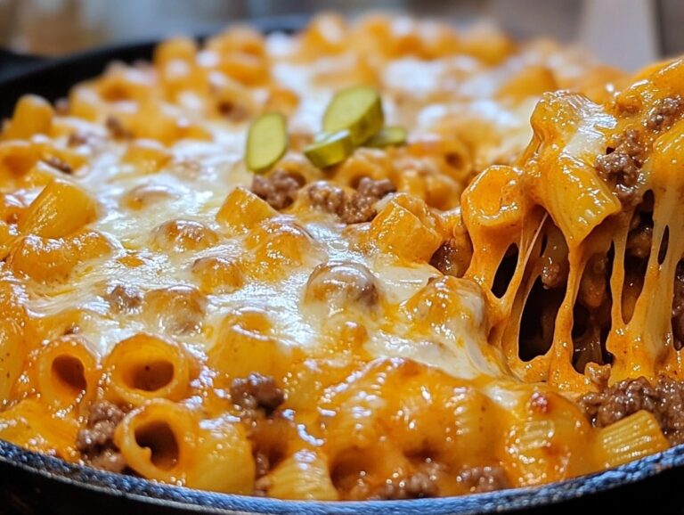 Cheesy Sloppy Cheeseburger Pasta Delight Recipe