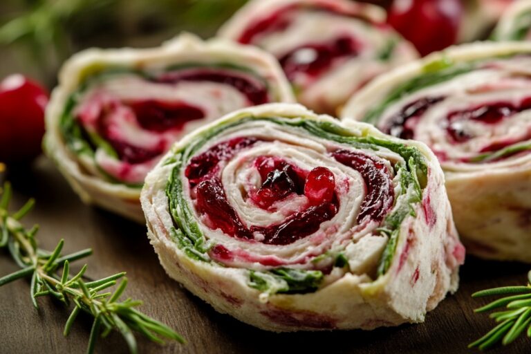 Turkey Cranberry Pinwheels Recipe