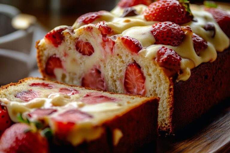 Sourdough White Chocolate Chip Strawberry Bread Recipe