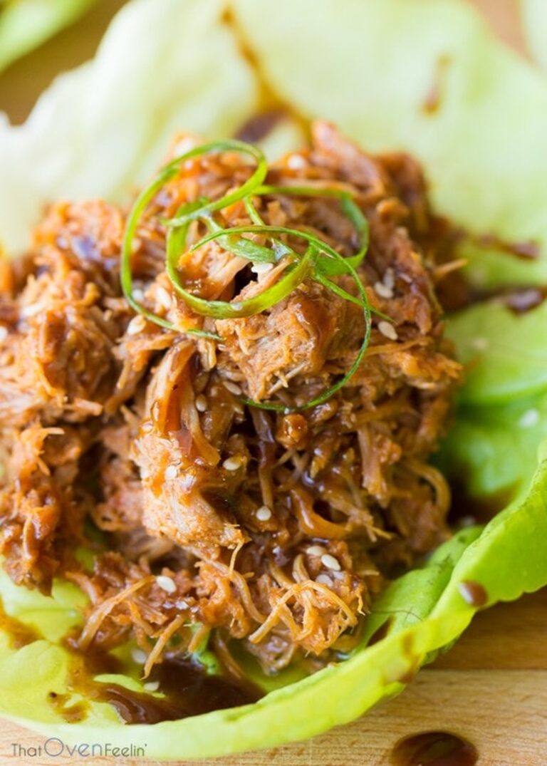 Slow Cooker Korean Lettuce Wraps Recipe