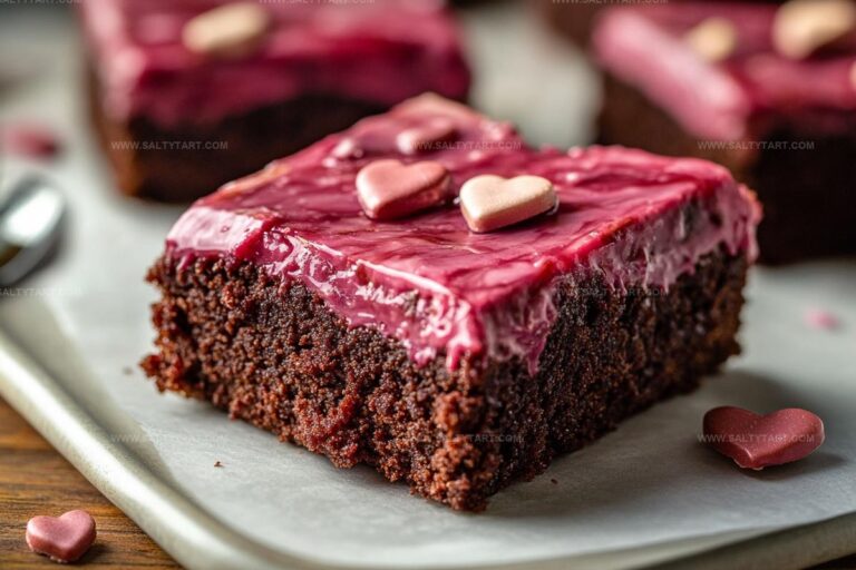 No-Bake Valentines Brownies Recipe