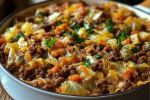 Cabbage Beef Bake Recipe
