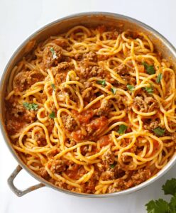 Crockpot Taco Spaghetti Recipe