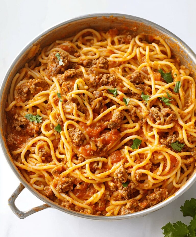 Crockpot Taco Spaghetti Recipe