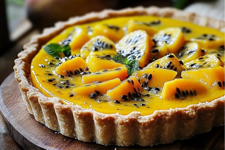 Mango And Passionfruit Anzac Tart Recipe