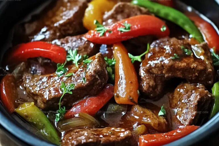 Pepper Steak In A Crock Pot Recipe