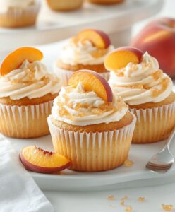 Honey Peach Cream Cheese Cupcakes Recipe