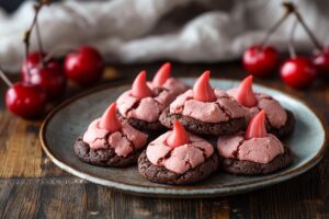 Chocolate Cherry Blossom Cookies Recipe