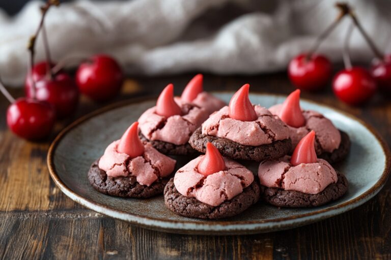 Chocolate Cherry Blossom Cookies Recipe