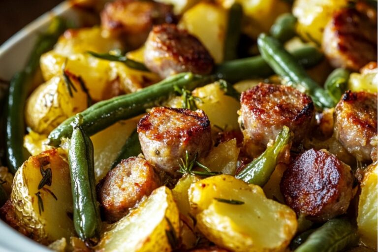 Sausage Green Bean Potato Casserole Recipe
